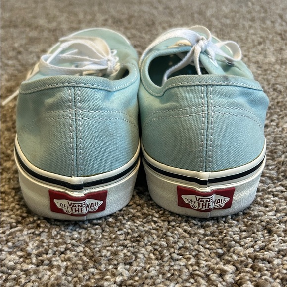 Vans Aqua Canvas Sneakers with White Accents - Picture 4 of 8